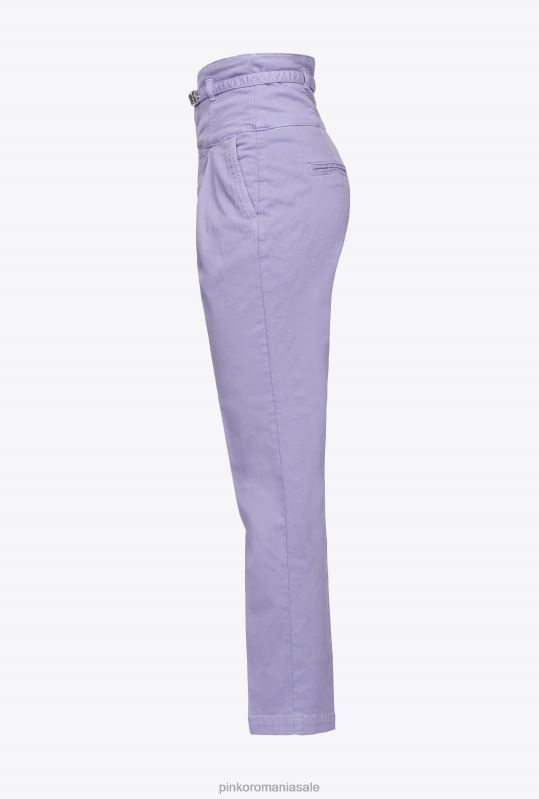 blugi | pantaloni in stil bustiera cu centura Pinko Violet B0D08859