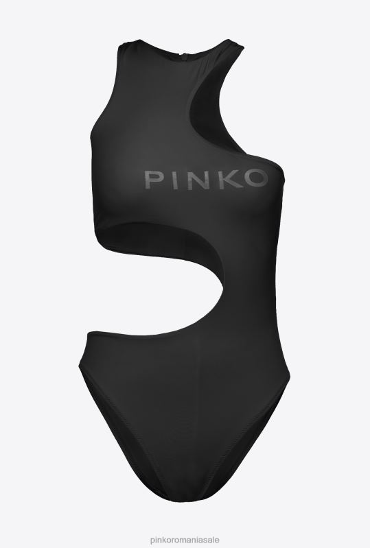 costume de baie | Costum de baie dintr-o singură piesă cu decupaj Pinko limuzina neagră B0D08931