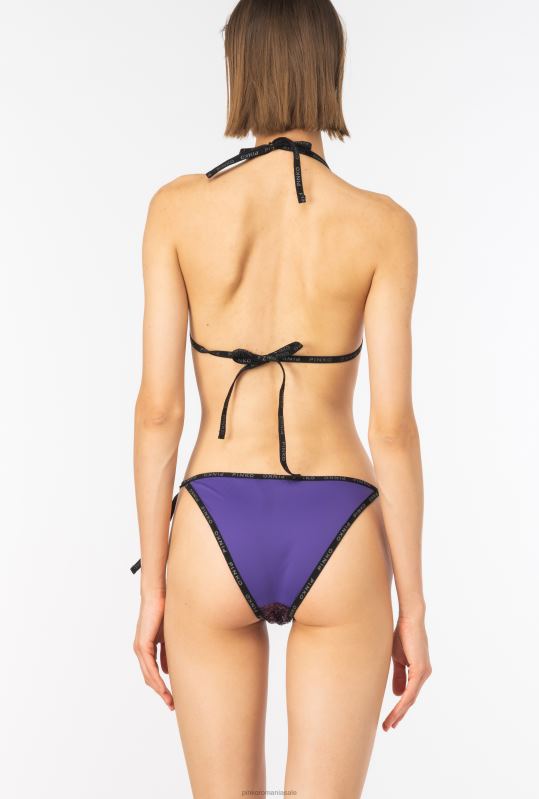 costume de baie | fund de bikini complet cu paiete Pinko violet intens B0D08947