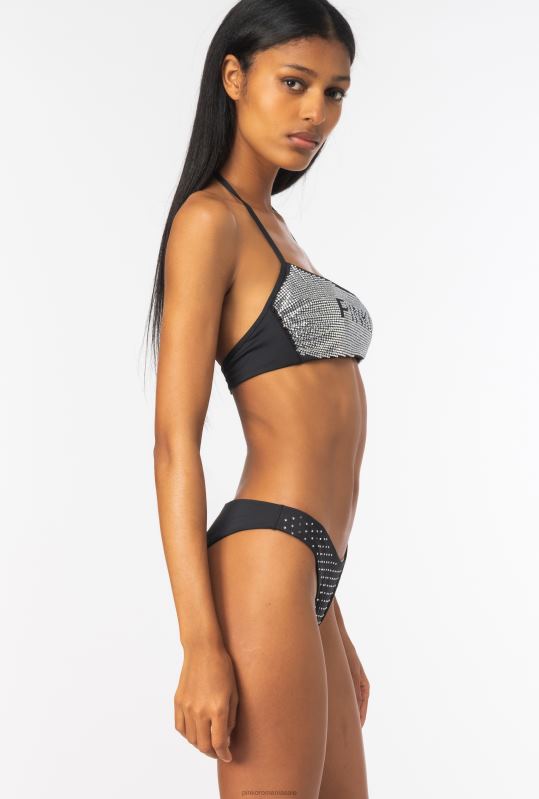 costume de baie | fund de bikini cu strasuri Pinko negru/cristal B0D08952