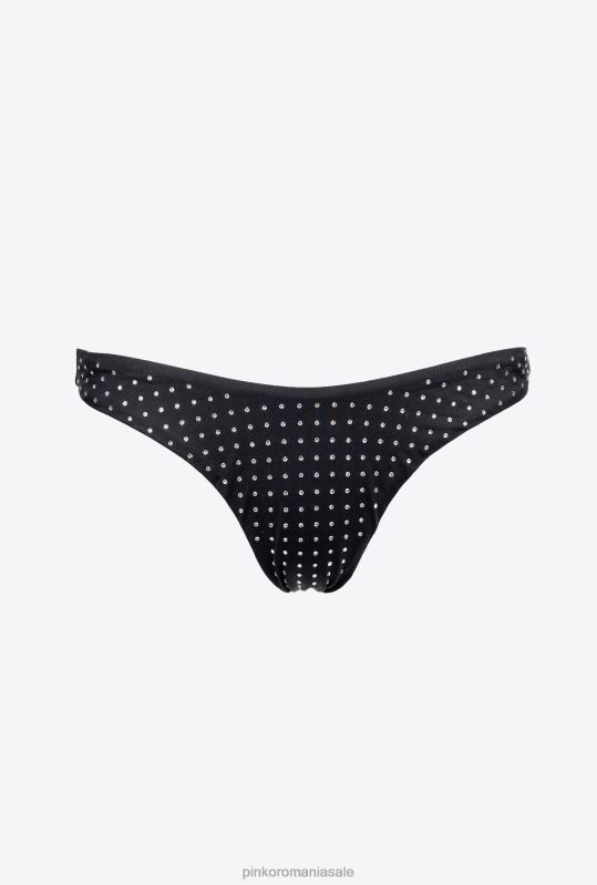 costume de baie | fund de bikini cu strasuri Pinko negru/cristal B0D08952