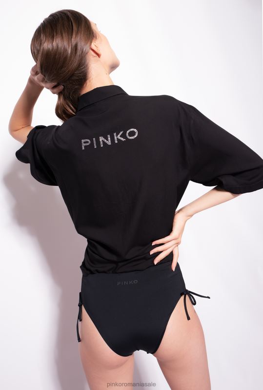 costume de baie | fund de bikini cu talie înaltă Pinko limuzina neagră B0D08942