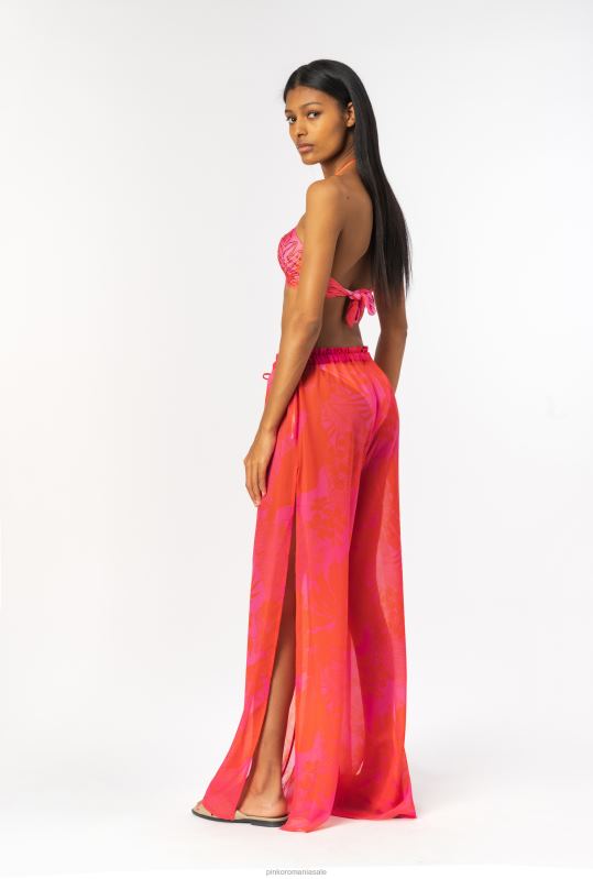 costume de baie | pantaloni largi cu imprimeu floral Pinko mult.roz/portocaliu B0D08777
