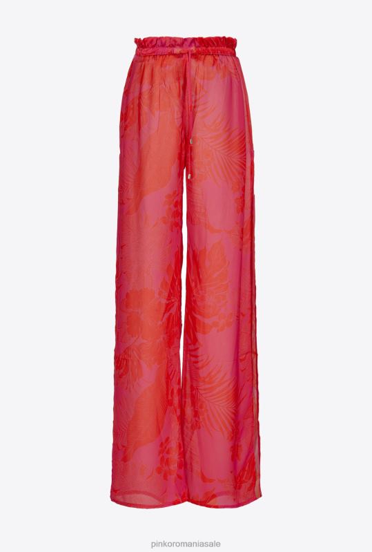 costume de baie | pantaloni largi cu imprimeu floral Pinko mult.roz/portocaliu B0D08777