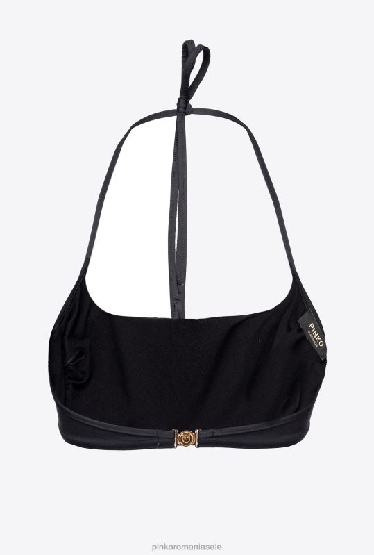 costume de baie | top de bikini cu strasuri Pinko negru/cristal B0D08953