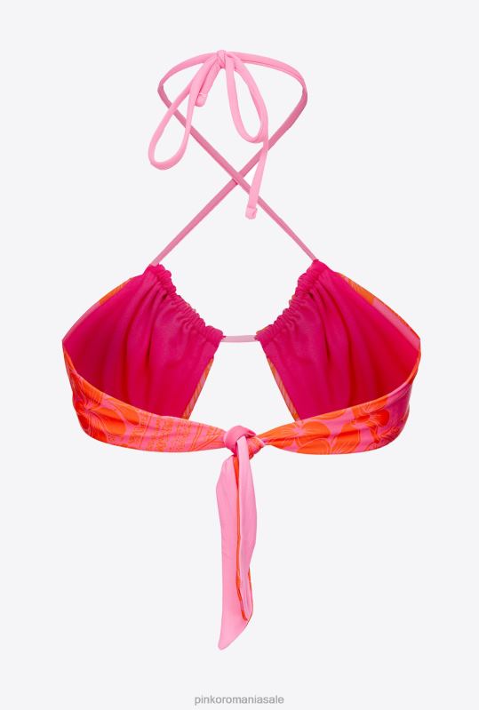 costume de baie | top de bikini floral Pinko mult.roz/portocaliu B0D08944