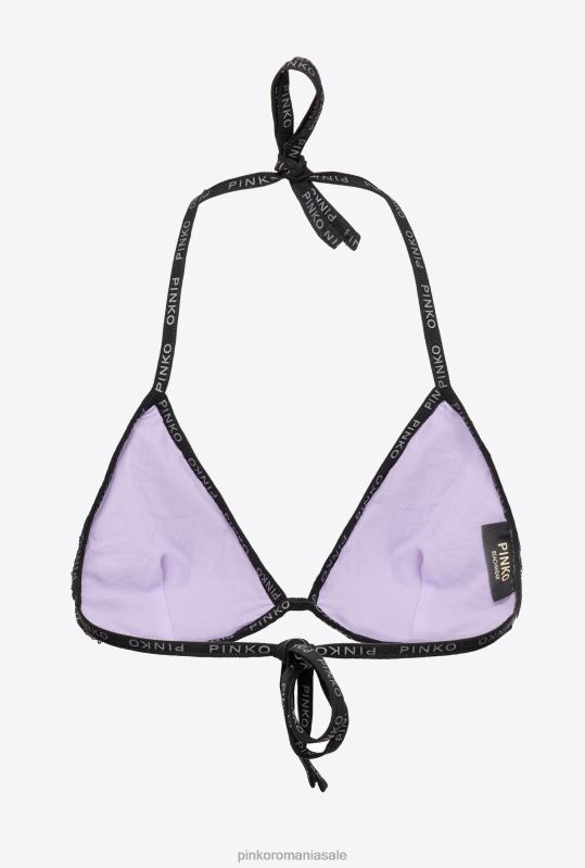 costume de baie | top de bikini triunghi cu paiete Pinko violet intens B0D08946