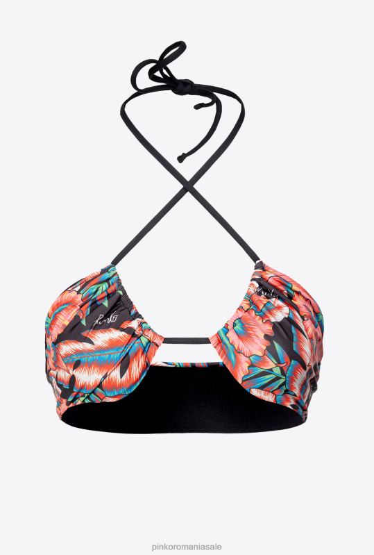 costume de baie | top de bikini tropical Pinko multi. roșu/negru B0D08936