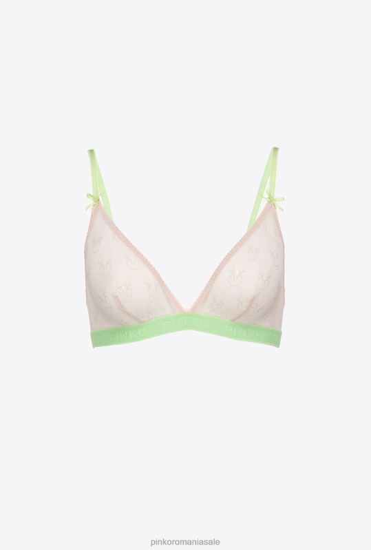 lenjerie | sutien triunghi din dantela Pinko roz/verde B0D08962