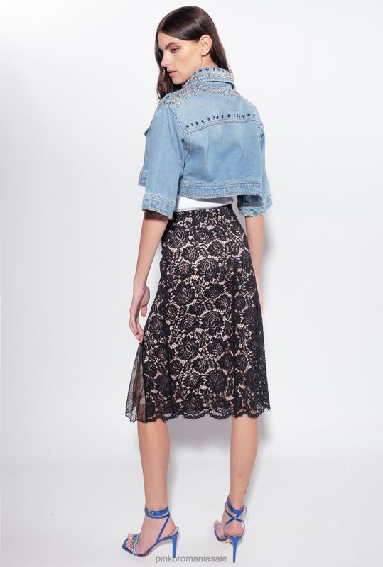fuste lungi | fusta lunga din dantela Pinko limuzina neagră B0D08813