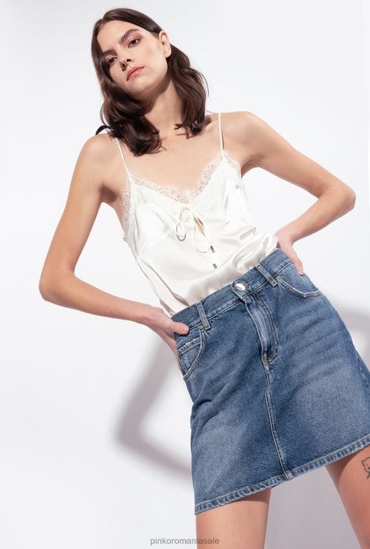 fuste mini | fustă mini denim vintage Pinko spălare vintage medie B0D08920