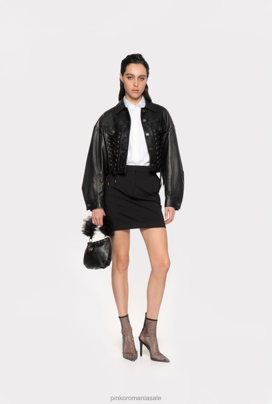 fuste mini | fustă mini în formă de a Pinko limuzina neagră B0D08899