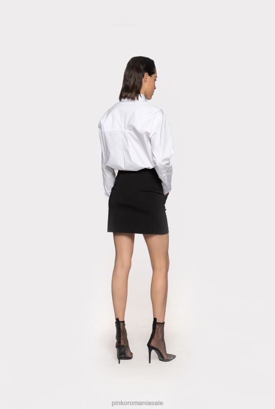 fuste mini | fustă mini în formă de a Pinko limuzina neagră B0D08899