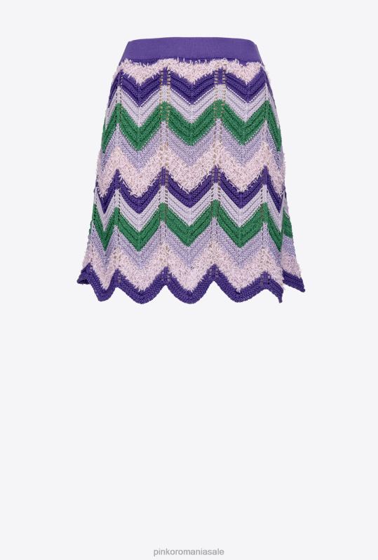 fuste mini | fusta mini crosetata Pinko mult. verde/liliac B0D08798