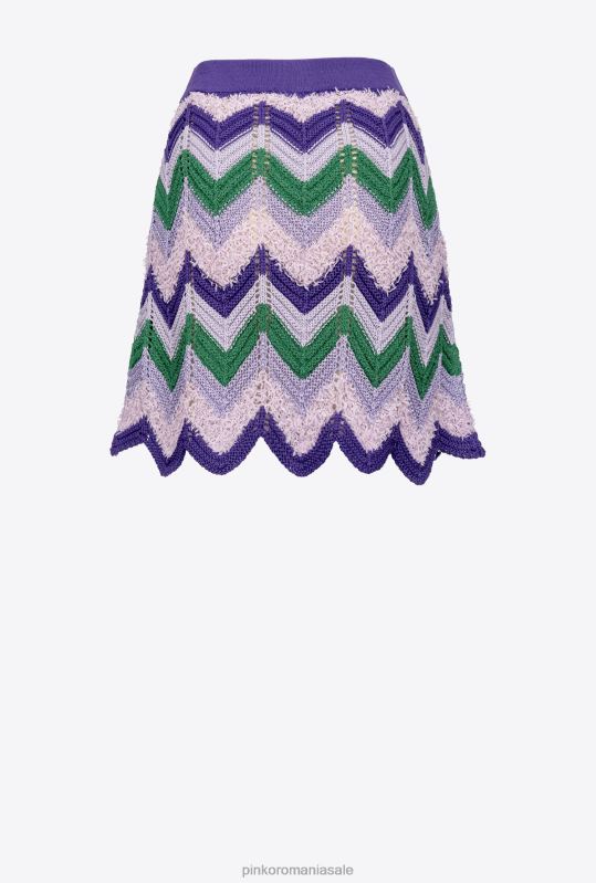 fuste mini | fusta mini crosetata Pinko mult. verde/liliac B0D08798