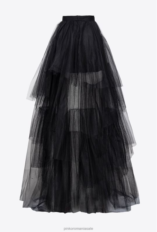 fuste până la jumătatea gambei | fusta din tul Pinko limuzina neagră B0D08812