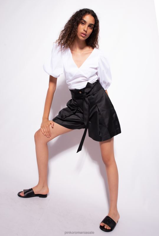 bluze | bluză cu mâneci bufante Pinko alb strălucitor B0D08300