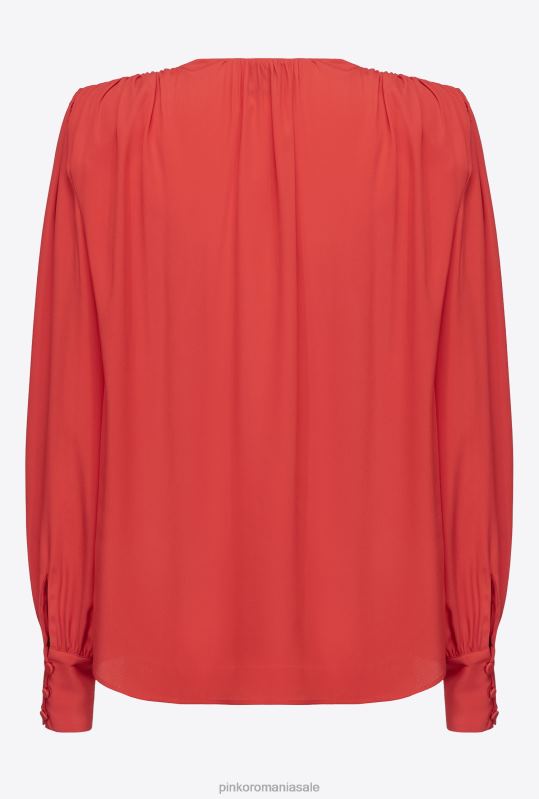 bluze | bluză cu nasturi Pinko formula 1 roșu B0D08298