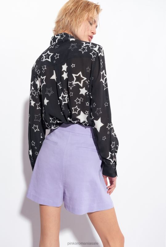 cămăși | cămașă cu imprimeu stea Pinko negru/gri/alb B0D08268