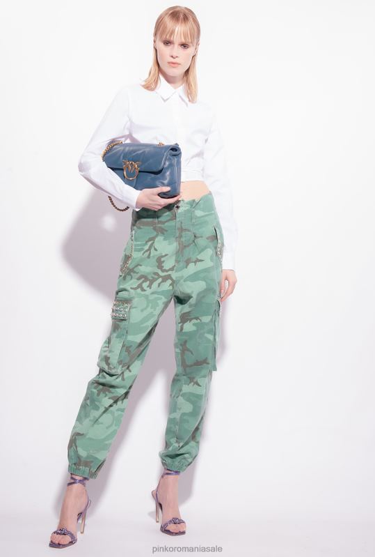 cămăși | cămașă decupată din poplin Pinko alb strălucitor B0D08234