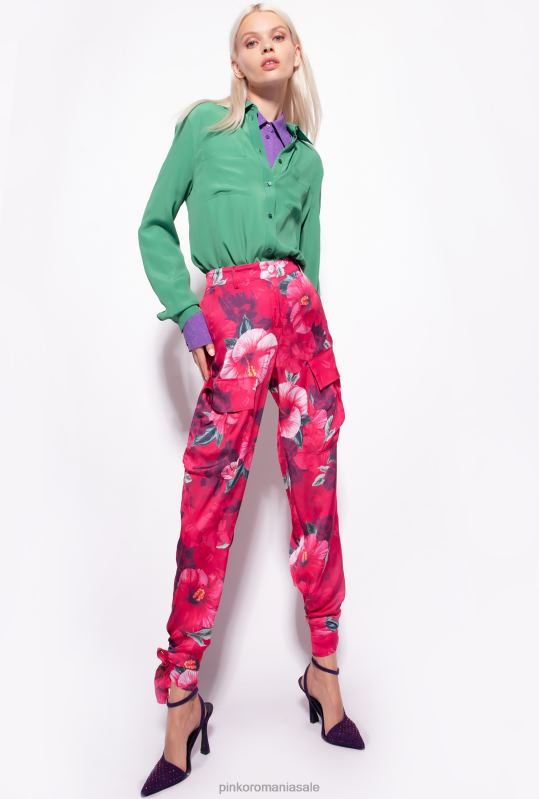 cămăși | cămașă din amestec de mătase cu buzunar la piept Pinko Amazon B0D08240