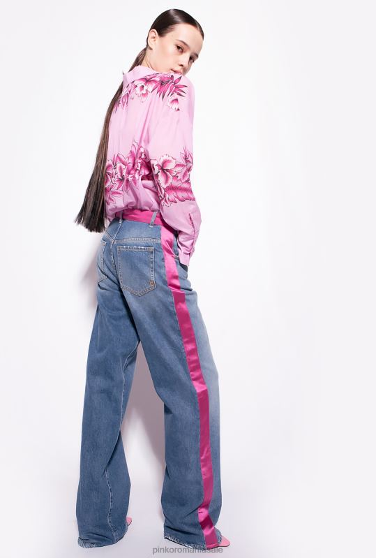 cămăși | cămașă lungă cu imprimeu tropical Pinko ploaie de seară B0D08252