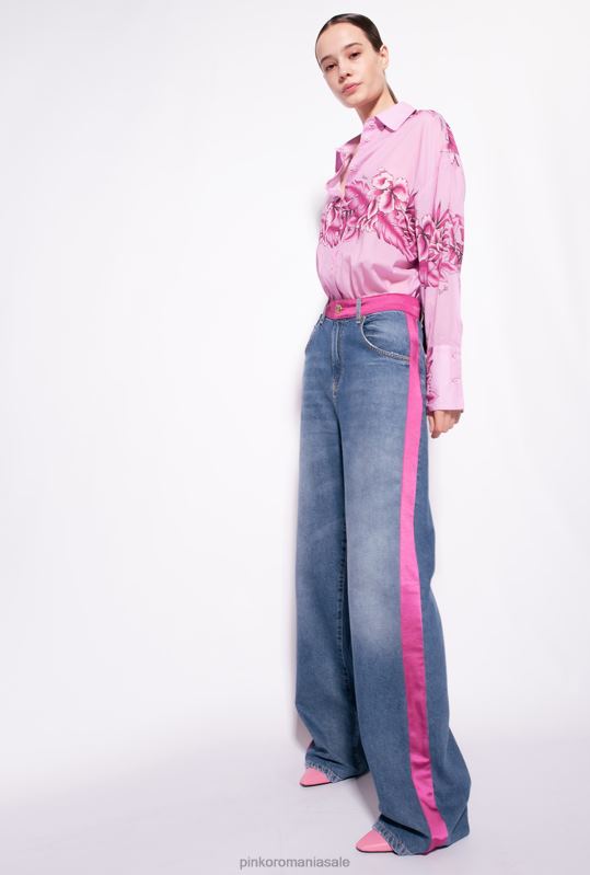 cămăși | cămașă lungă cu imprimeu tropical Pinko ploaie de seară B0D08252