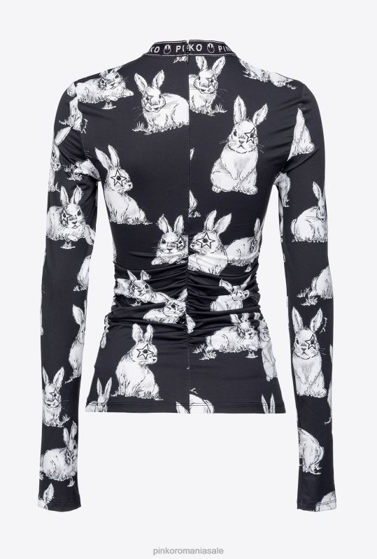 pulovere | top de iepure cu mâneci lungi Pinko negru/gri/alb B0D08471