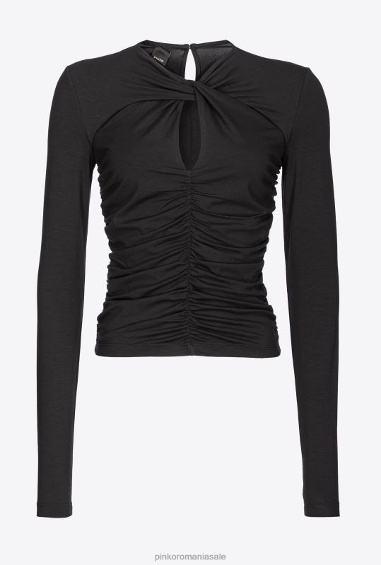 pulovere | vârf adunat Pinko limuzina neagră B0D08486