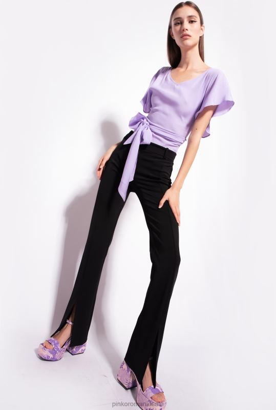 sus | blat creponat marocain cu canapea Pinko lalea violet B0D08406