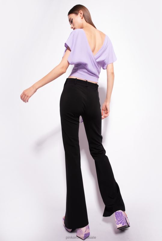 sus | blat creponat marocain cu canapea Pinko lalea violet B0D08406