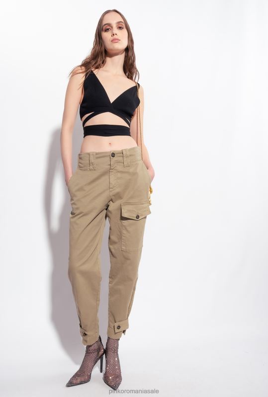 sus | braletă din tricot în coaste Pinko limuzina neagră B0D08376