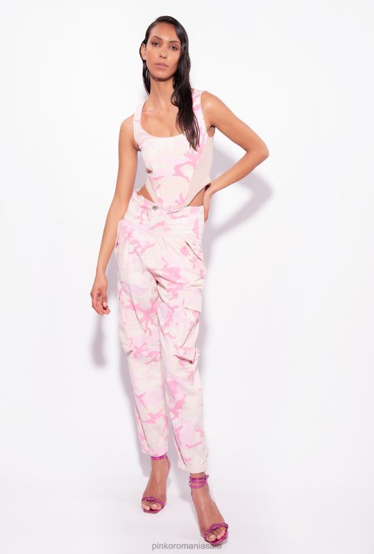 sus | bustieră de taur de camuflaj Pinko multi.nud/roz B0D08427