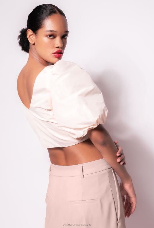 sus | crop top din tafta Pinko nor roz B0D08438