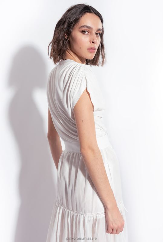 sus | înfășurați partea superioară cu decupaj Pinko alb pur B0D08464