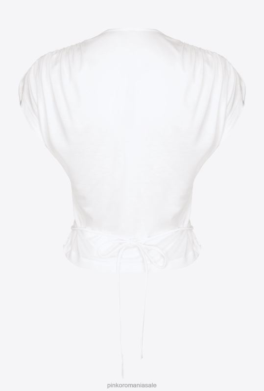 sus | înfășurați partea superioară cu decupaj Pinko alb pur B0D08464
