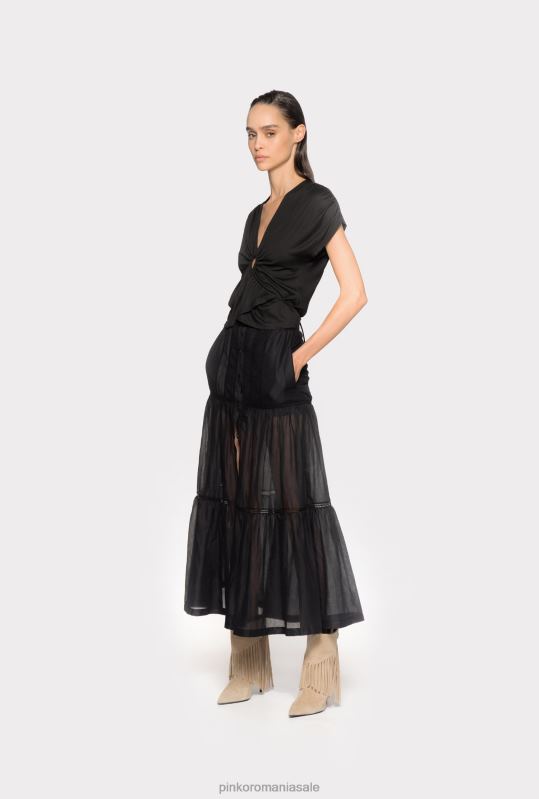 sus | înfășurați partea superioară cu decupaj Pinko limuzina neagră B0D08465