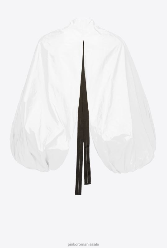 sus | tafta ridică din umeri cu mâneci balon Pinko aproape alb B0D08383