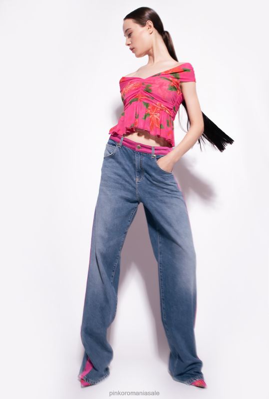 sus | top cu imprimeu floral Pinko multi fucsia/rosu B0D08370