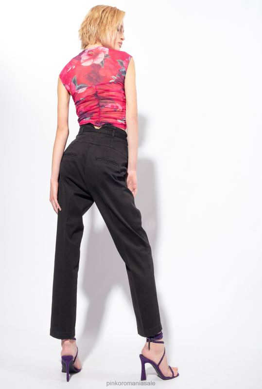 sus | top cu imprimeu hibiscus Pinko multi. fucsia/roz B0D08395