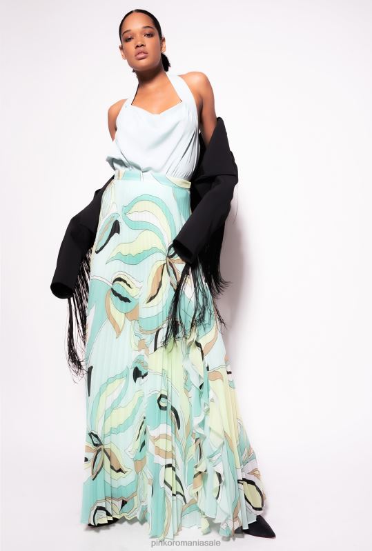 sus | top cu spatele deschis Pinko albastru coajă de ou B0D08331