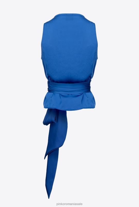 sus | top curgător cu centură de cercevea Pinko albastru B0D08339