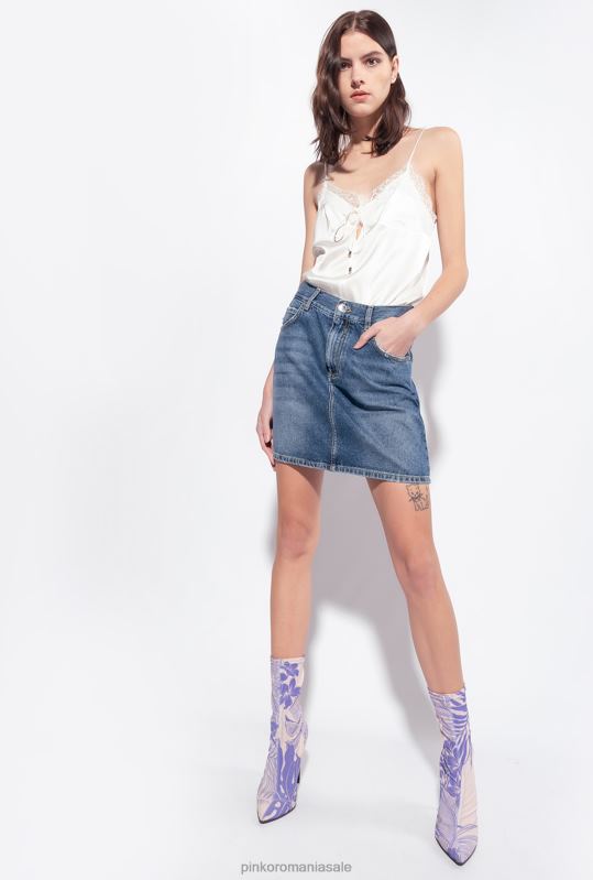 sus | top de lenjerie din dantelă Pinko Albă ca Zăpada B0D08425