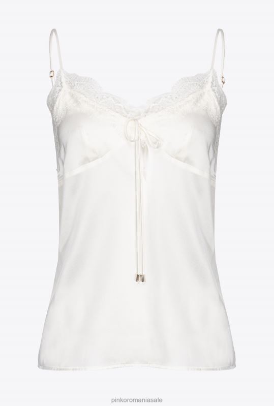 sus | top de lenjerie din dantelă Pinko Albă ca Zăpada B0D08425