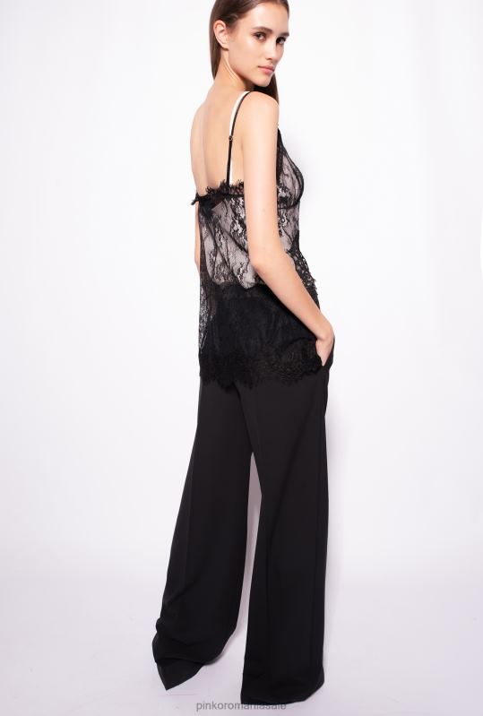 sus | top de lenjerie din dantelă Pinko negru/unt B0D08323