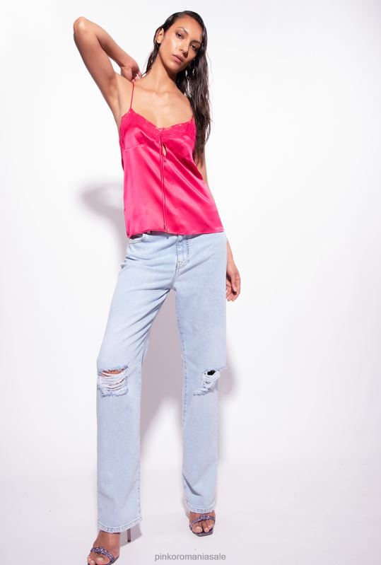 sus | top de lenjerie din dantelă Pinko roz roscat B0D08424