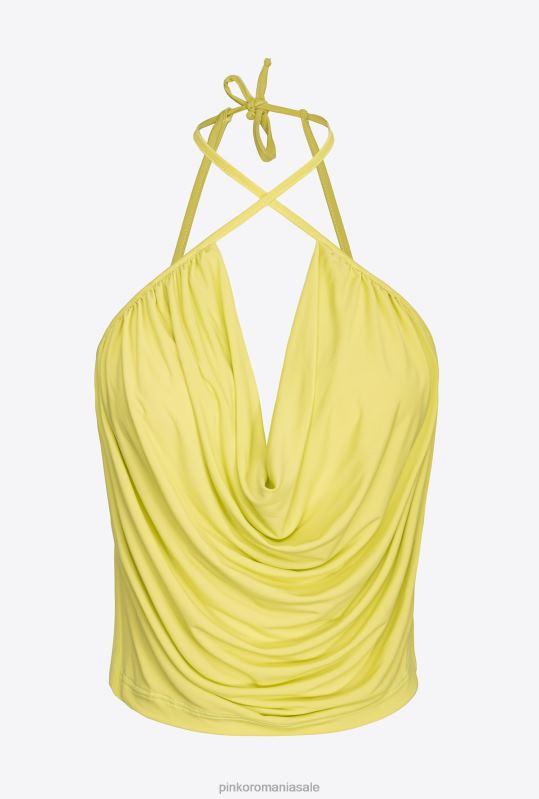 sus | top din jerseu fluid Pinko verde - solfatara B0D08318