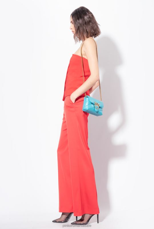 sus | top fără mâneci cu nasturi Pinko formula 1 roșu B0D08333