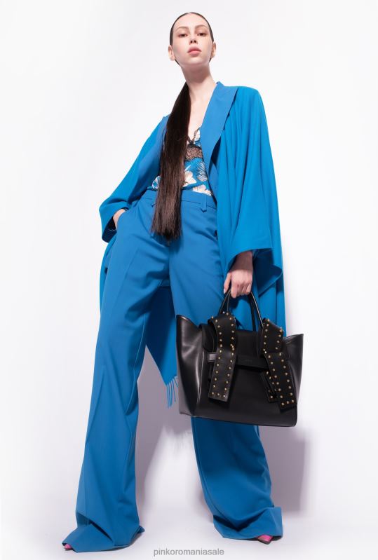 sus | top floral grafic Pinko turcoaz/unt/negru B0D08433