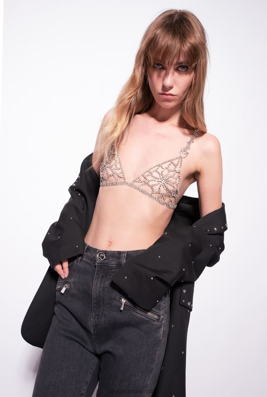sus | top sutien bijuterie Pinko nichel/cristal B0D08389